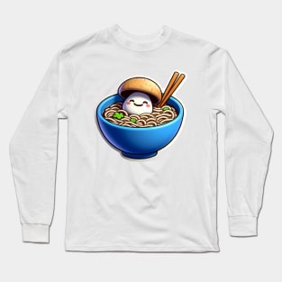 Asian Noodle Soup Long Sleeve T-Shirt